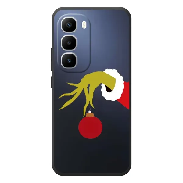 Чехол с принтом «Гринч с игрушкой» для Infinix Hot 60 Pro Plus Чехол с принтом «Гринч с игрушкой» для Infinix Hot 60 Pro Plus