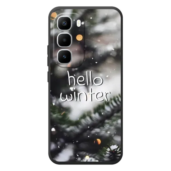 Чехол с принтом «Hello winter» для Infinix Hot 60 Pro Plus Чехол с принтом «Hello winter» для Infinix Hot 60 Pro Plus