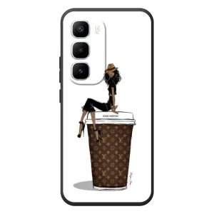 Чохли Луі Вітон для Infinix Hot 60 Pro Plus (AlphaPrint - LOUIS VUITTON) (кава LOUIS VUITTON)