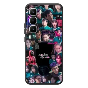 Чохол Гра в кальмара для Infinix Hot 60 Pro Plus (Колаж Гра кальмара)