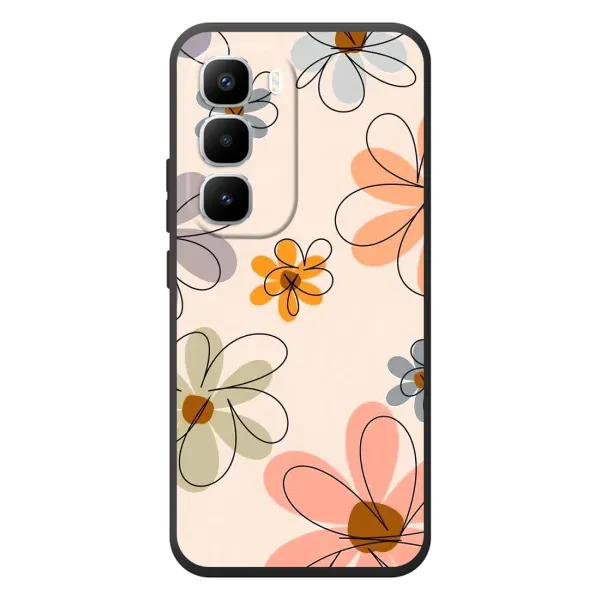 Чохол з принтом «Кольорові квіти» для Infinix Hot 60 Pro Plus