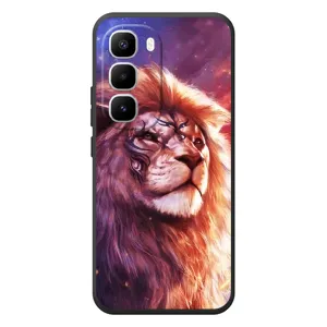 Чохол з картинкою ЛЕВ для Infinix Hot 60 Pro Plus (VPrint) (Красочний Лев)