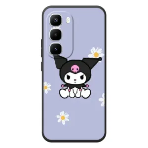 Чохол з кроликом Куромі на Infinix Hot 60 Pro Plus (Куромі в квітах)
