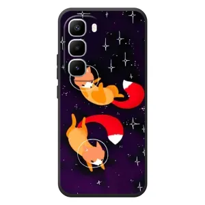 Чохли з картинкою Лисичка для Infinix Hot 60 Pro Plus (VPrint) (Лисички космонавти)