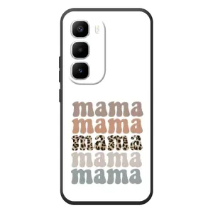 Чохол з принтом «Текстовий колаж мама» для Infinix Hot 60 Pro Plus