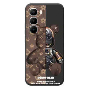 Круті Чохли Луі Віттон для Infinix Hot 60 Pro Plus (AlphaPrint) (Ведмідь Луі Вітон)