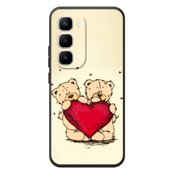 Чехол с принтом «Медвежонки» для Infinix Hot 60 Pro Plus