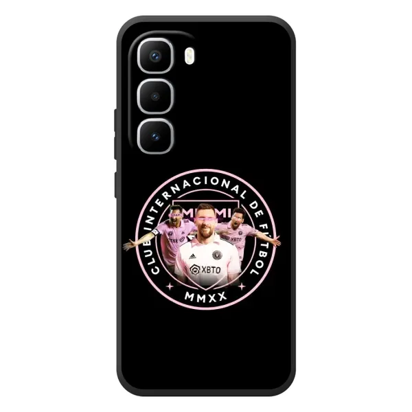 Чохол з принтом «Мессі в лого» для Infinix Hot 60 Pro Plus