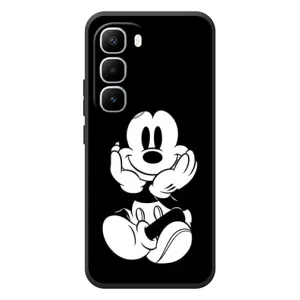 Міккі Маус чохол для Infinix Hot 60 Pro Plus (AlphaPrint - Мультяшні) (Маус на чорному)