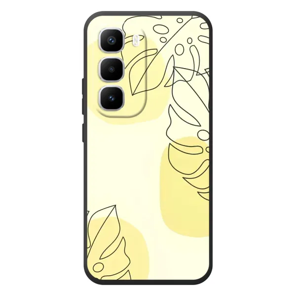 Чехол с принтом «Желтая монстера арт» для Infinix Hot 60 Pro Plus