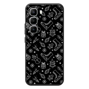 Новорічні, Святкові Чохли для Infinix Hot 60 Pro Plus - 2024 год (Новорічний фон)