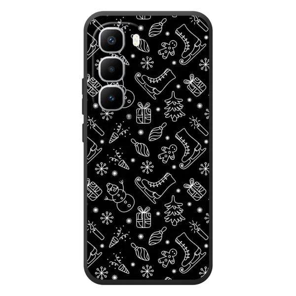 Чехол с принтом «Новогодний фон» для Infinix Hot 60 Pro Plus Чехол с принтом «Новогодний фон» для Infinix Hot 60 Pro Plus