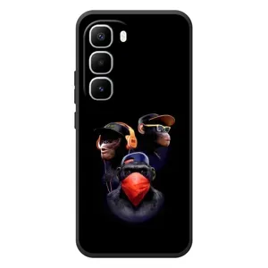 Чохол з Мавпами Infinix Hot 60 Pro Plus - (AlphaPrint) (Три мавпи)