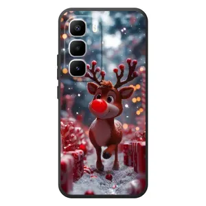 Яскравий чохол для Infinix Hot 60 Pro Plus з Зимові Оленята