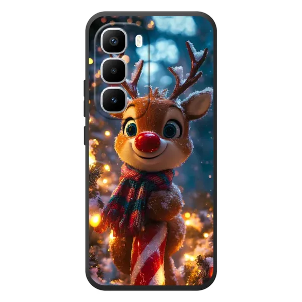 Чехол с принтом «Олень с шарфом» для Infinix Hot 60 Pro Plus Чехол с принтом «Олень с шарфом» для Infinix Hot 60 Pro Plus