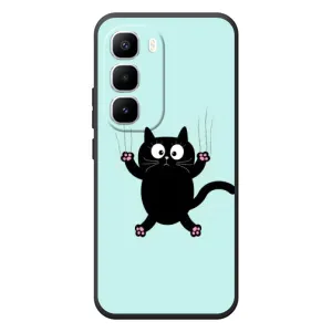 Чохол з принтом для Infinix Hot 60 Pro Plus (AlphaPrint) Модні коти (Падаючий кіт)