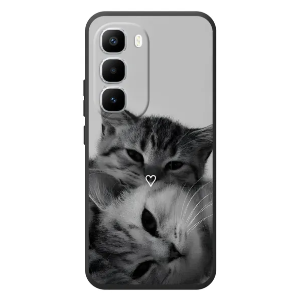 Чохол з принтом «Пара котів» для Infinix Hot 60 Pro Plus