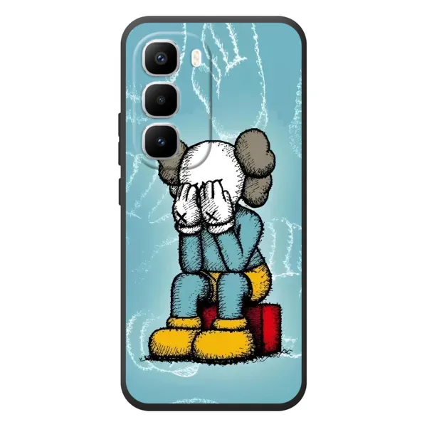 Чехол с принтом «Плач Bearbrick» для Infinix Hot 60 Pro Plus