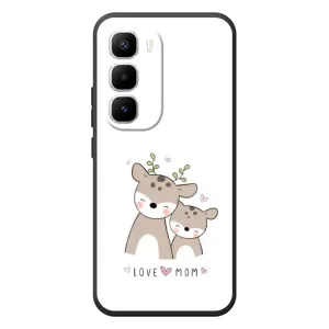 Чохол з принтом «Оленята мама і малюк» для Infinix Hot 60 Pro Plus