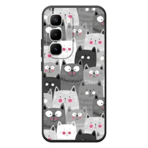 Чохли з Котиками для Infinix Hot 60 Pro Plus (VPrint) (Мальовані котики)