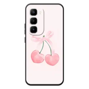 Чохол з розовим принтом для Infinix Hot 60 Pro Plus (Рожеві вишні)