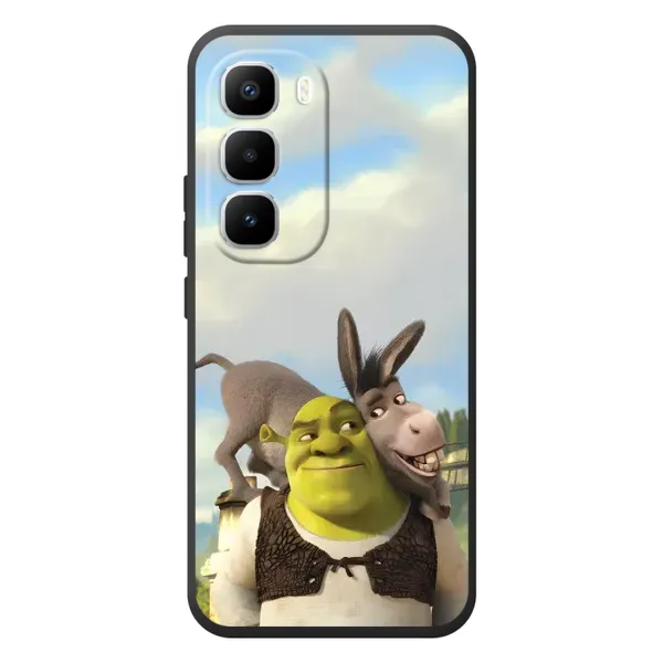 Чохол з принтом «Шрек та Осел» для Infinix Hot 60 Pro Plus Чохол з принтом «Шрек та Осел» для Infinix Hot 60 Pro Plus