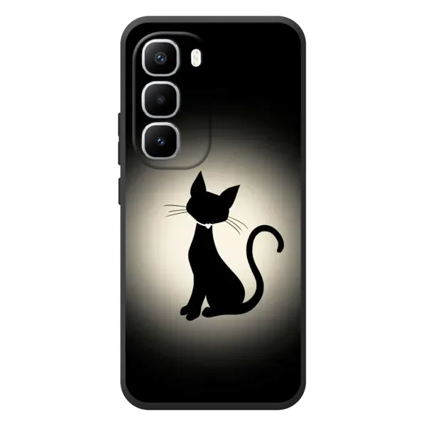 Чехол с принтом «Силуэт котика» для Infinix Hot 60 Pro Plus Чехол с принтом «Силуэт котика» для Infinix Hot 60 Pro Plus