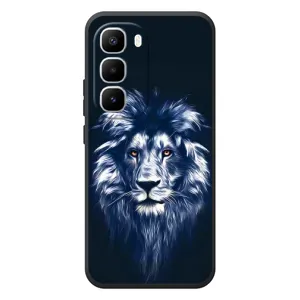 Чохол з картинкою ЛЕВ для Infinix Hot 60 Pro Plus (VPrint) (Синій Лев)