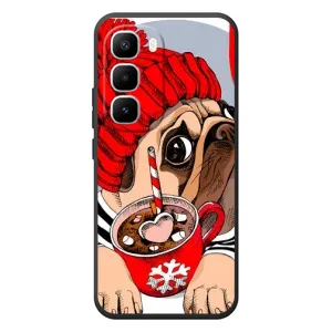 Чохли з собаками для Infinix Hot 60 Pro Plus (VPrint) (Песик в шапці)