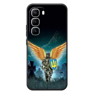 Чехлы с картинкой ЗСУ для Infinix Hot 60 Pro Plus (AlphaPrint) (Солдат ЗСУ)