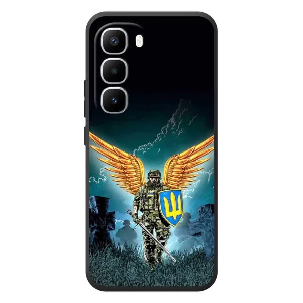 Чохол з принтом «Солдат ЗСУ» для Infinix Hot 60 Pro Plus