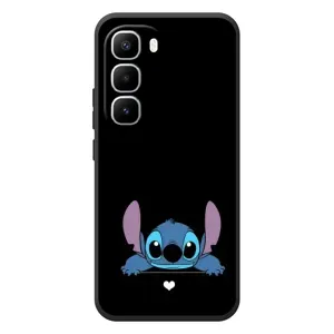 Чохол з принтом Стіч на Infinix Hot 60 Pro Plus (Стіч на чорному)