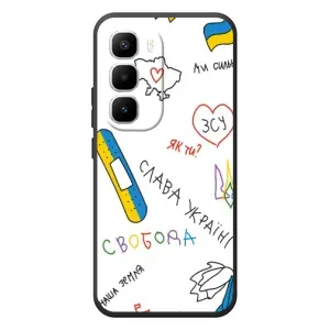 Чохли (Доброго вечора, ми за України) для Хот 60 Про Плюс (AlphaPrint) (Стикер)