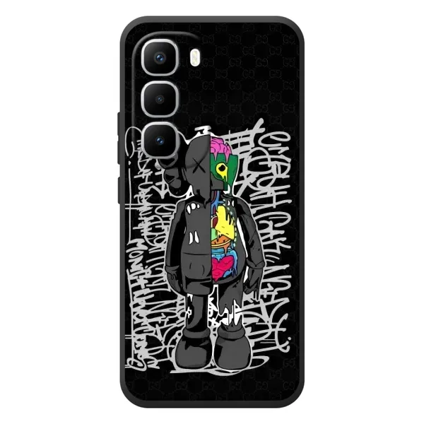 Чехол с принтом «Стиль Bearbrick» для Infinix Hot 60 Pro Plus