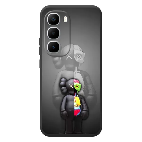 Чехол с принтом «Тело Bearbrick» для Infinix Hot 60 Pro Plus
