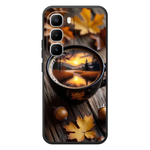 Чехол с принтом «Темный кофе» для Infinix Hot 60 Pro Plus