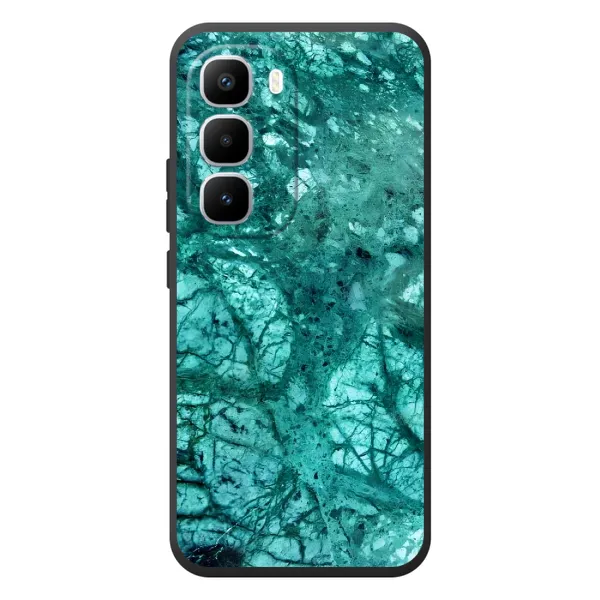 Чохол з принтом «Зелений мрамор» для Infinix Hot 60 Pro Plus