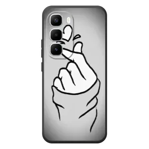 Чохол з принтом для Infinix Hot 60 Pro Plus (AlphaPrint - Знак сердечка) (Значок Love)