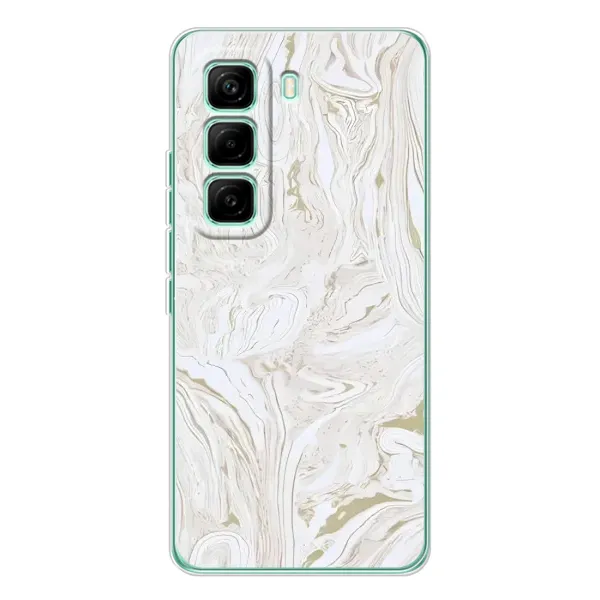 Чохол з принтом «Білий мрамор» для Infinix Hot 60 Pro