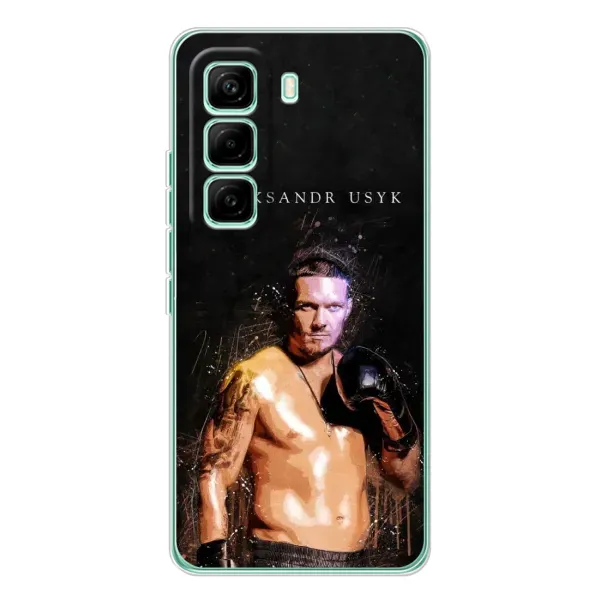 Чохол з принтом «Боксер Олександр Усик» для Infinix Hot 60 Pro