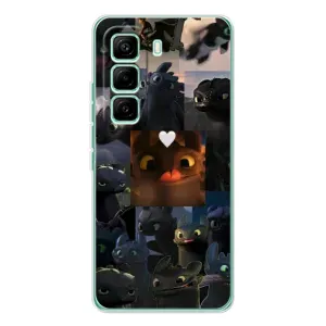 Чохол як приборкати дракона на Infinix Hot 60 Pro (Дракон колаж)