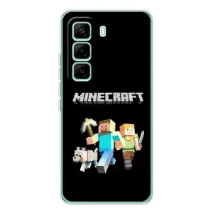 Чохол Майнкрафт на Infinix Hot 60 Pro (AlphaPrint) Minecraft (герої Minecraft)