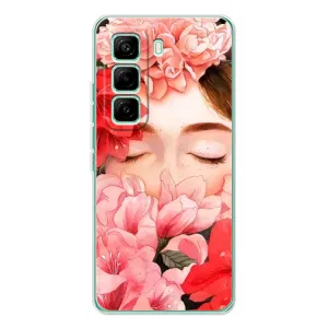 Чехлы (ART) Цветы на Infinix Hot 60 Pro (VPrint) (Очі в квітах)