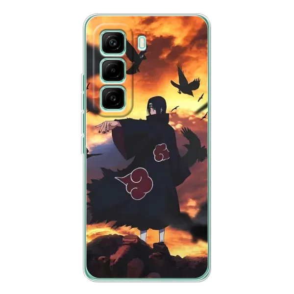 Чохол з принтом «Ітачі з воронами» для Infinix Hot 60 Pro Чохол з принтом «Ітачі з воронами» для Infinix Hot 60 Pro