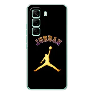 Чохли для Infinix Hot 60 Pro - з картинкою JORDAN (AlphaPrint) (Jordan Gold)