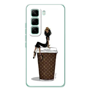 Чохли Луі Вітон для Infinix Hot 60 Pro (AlphaPrint - LOUIS VUITTON) (кава LOUIS VUITTON)