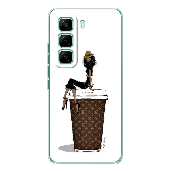 Чохол з принтом «кава LOUIS VUITTON» для Infinix Hot 60 Pro Чохол з принтом «кава LOUIS VUITTON» для Infinix Hot 60 Pro