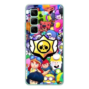 Чехол для Infinix Hot 60 Pro Бравл Старс (VPrint) (Лого Brawl Stars)