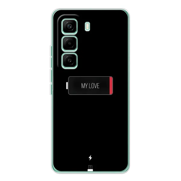 Чохол з принтом «Love battery» для Infinix Hot 60 Pro Чохол з принтом «Love battery» для Infinix Hot 60 Pro