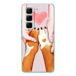 Чехлы с собаками для Infinix Hot 60 Pro (VPrint) (Любовь к собакам)